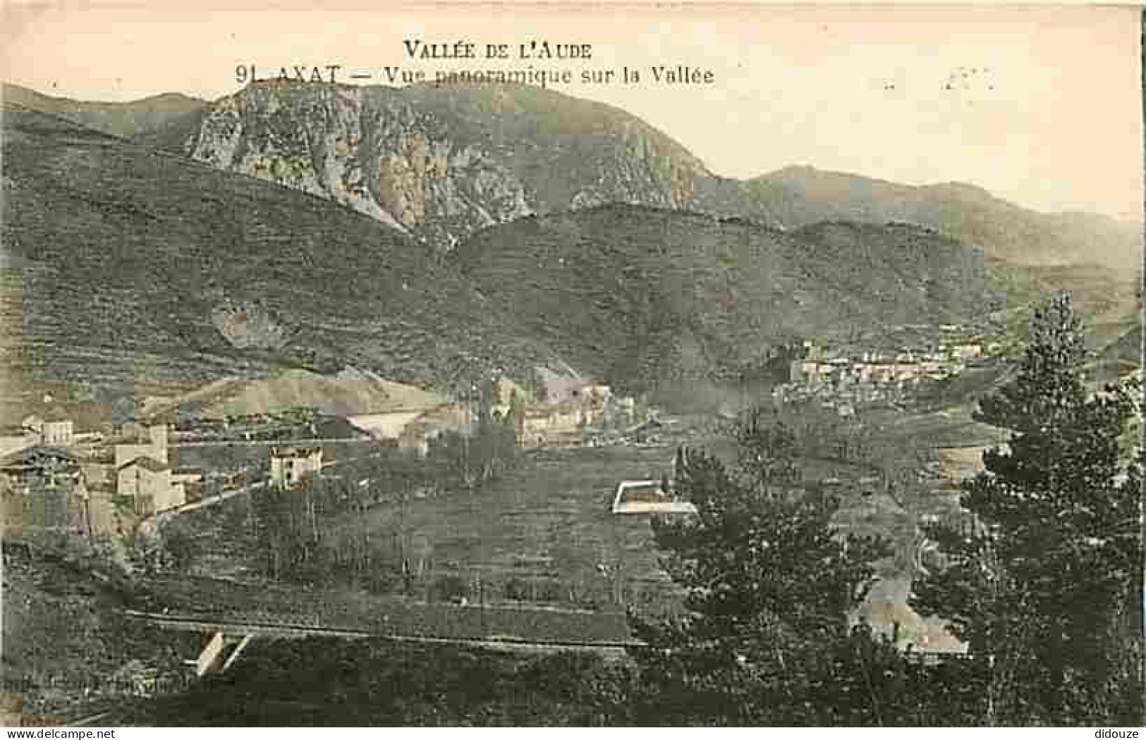 11 - Axat - La Vallée de l'Aude - Vue panoramique sur la Vallée - CPA - Voir Scans Recto-Verso