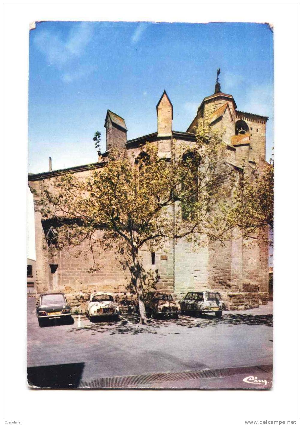 11 BRAM Eglise, Citroen Ami 8, Renault Dauphine, ed CIM 6350, CPSM 10x15, 197?