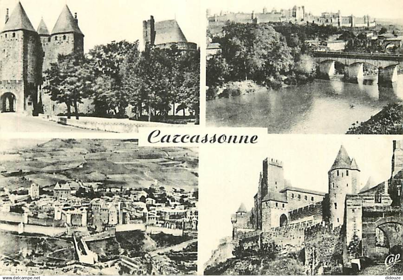 11 - Carcassonne - La Cité de Carcassonne - Multivues - Carte dentelée - CPSM grand format - Voir Scans Recto-Verso