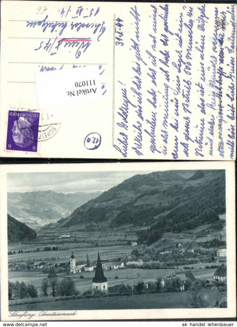 111070,Scheifling Ortsansicht 1944