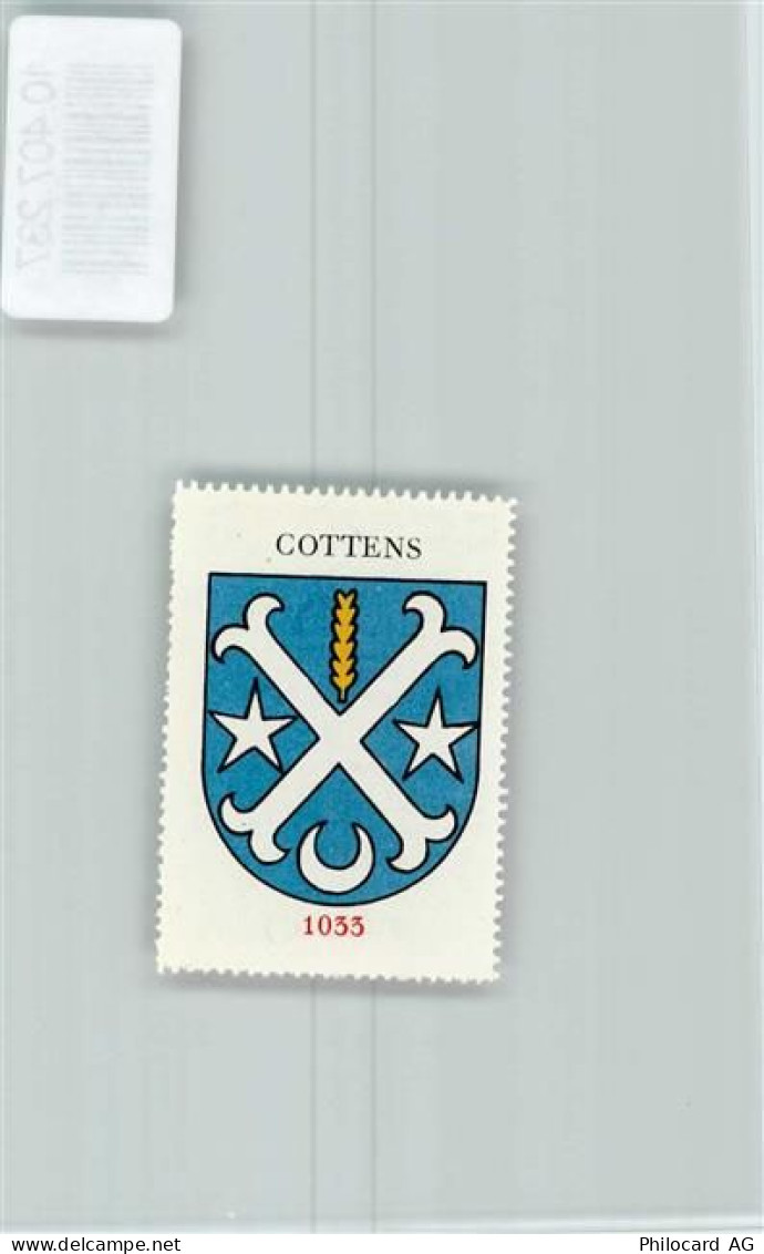 1116 Cottens VD - Vignette Wappen Kaffee Hag 1920-1940 - 10407237