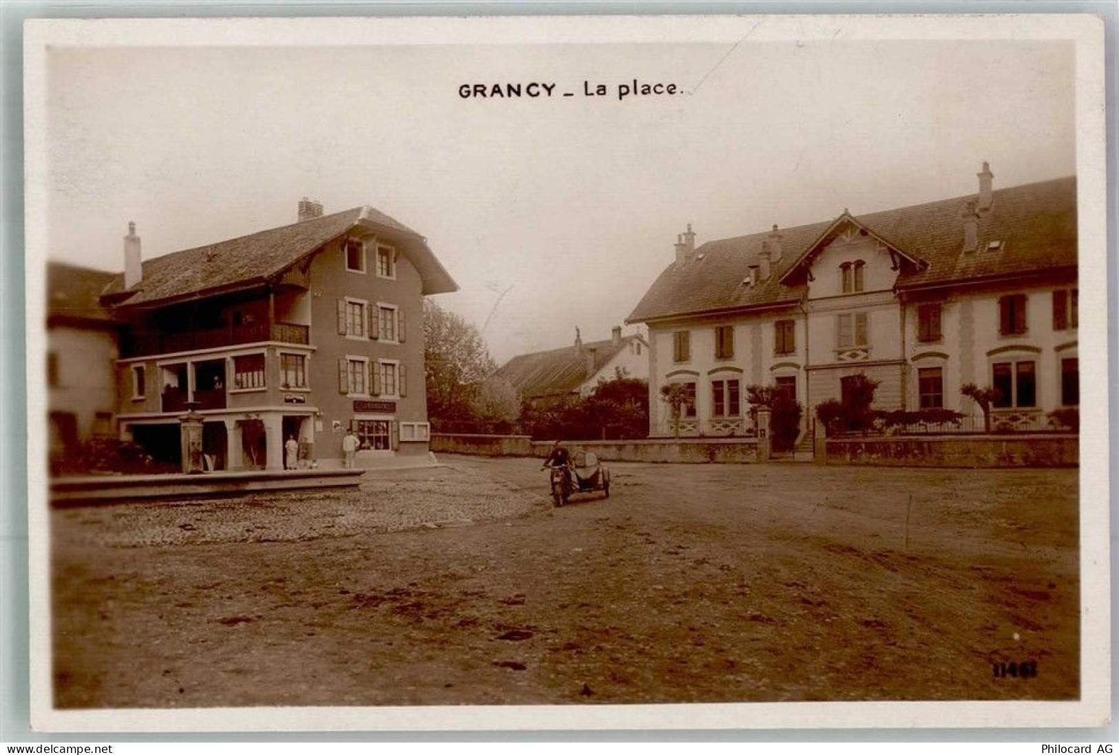 1117 Grancy St-Denis 1925 Foto AK Motorrad La place - 13597458