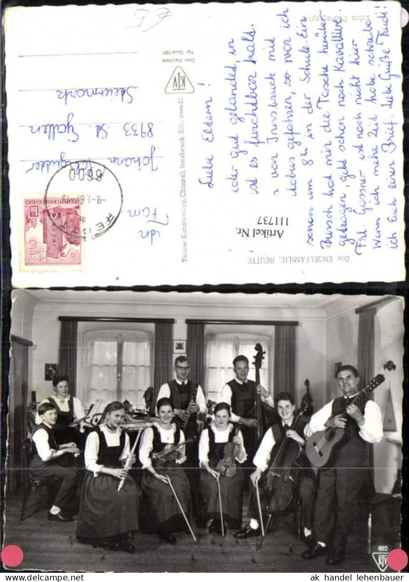 111737,Engelfamilie mit Musikinstrumenten Reutte 1967 Bezirk Reutte