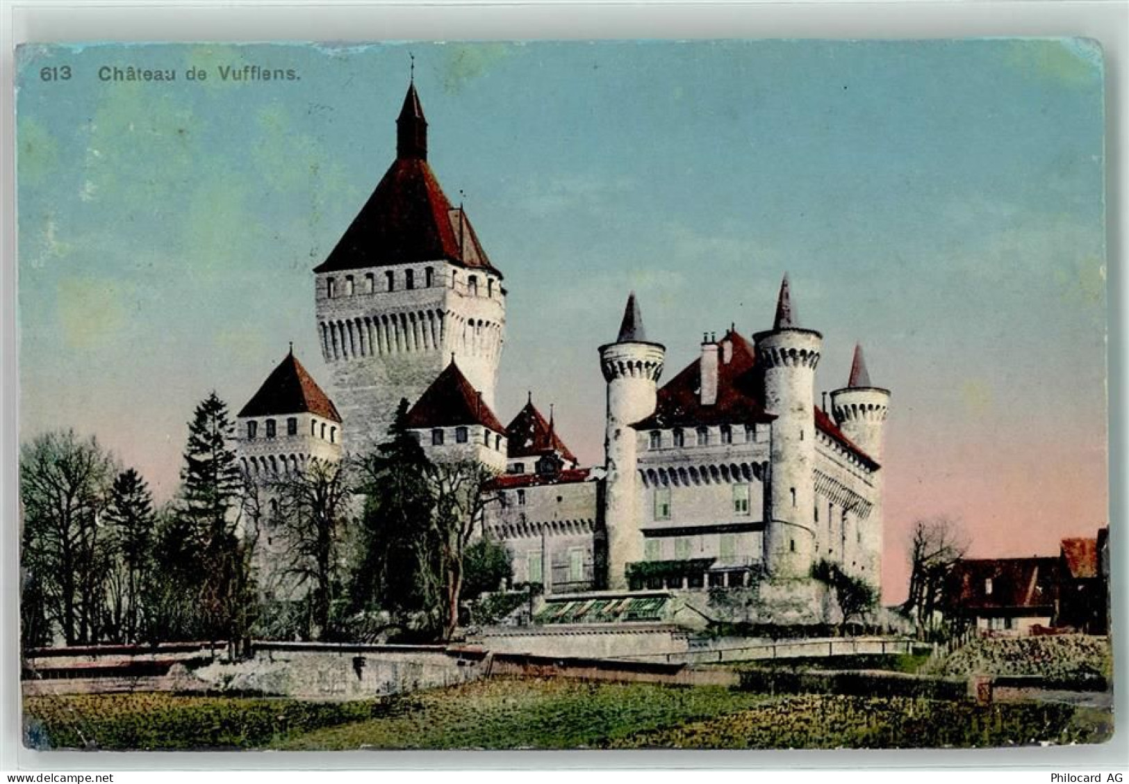 1134 Vufflens-le-Château 1910 Gebrauchsspuren Chateau - 39377574