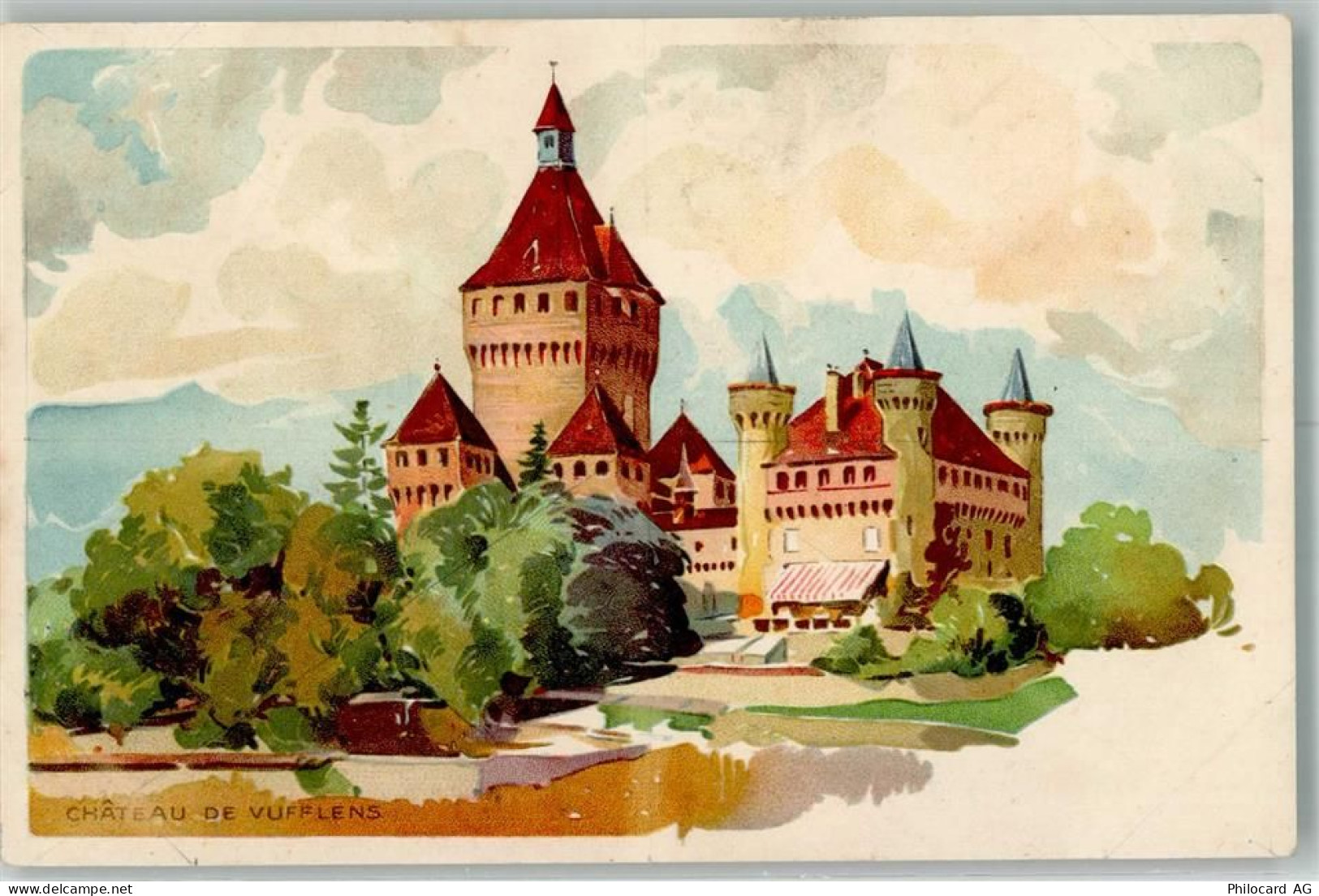 1134 Vufflens-le-Château Lithographie Schloss - 13990363