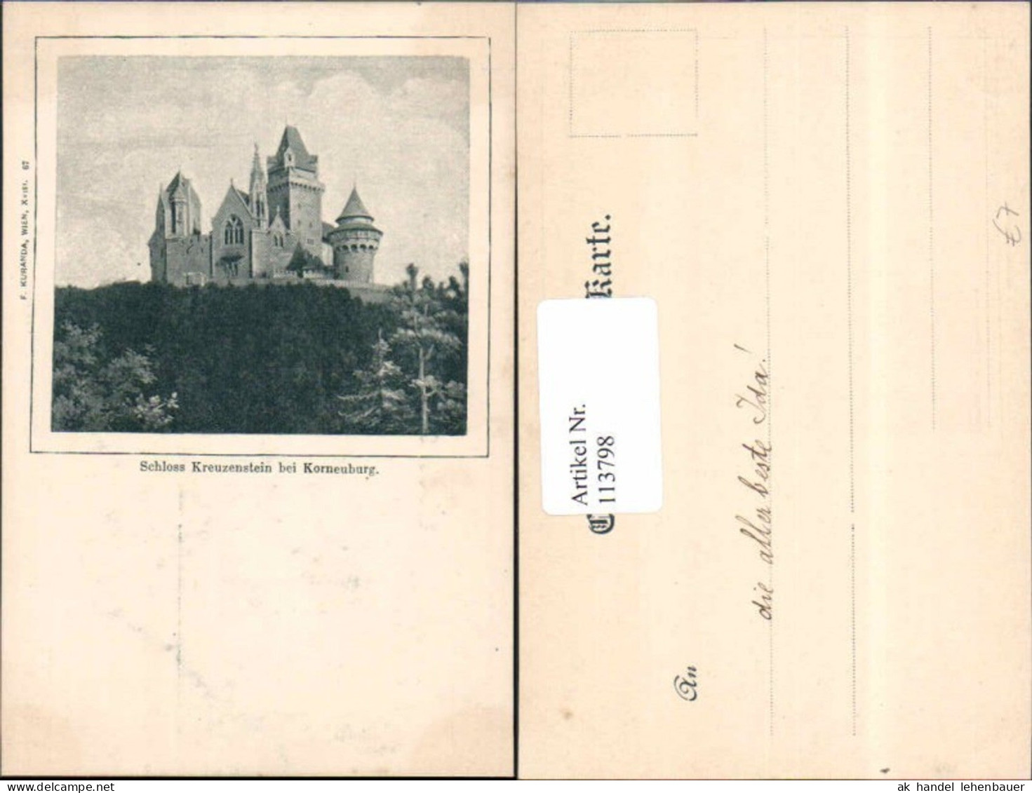 113798,Schloss Kreuzenstein bei Korneuburg