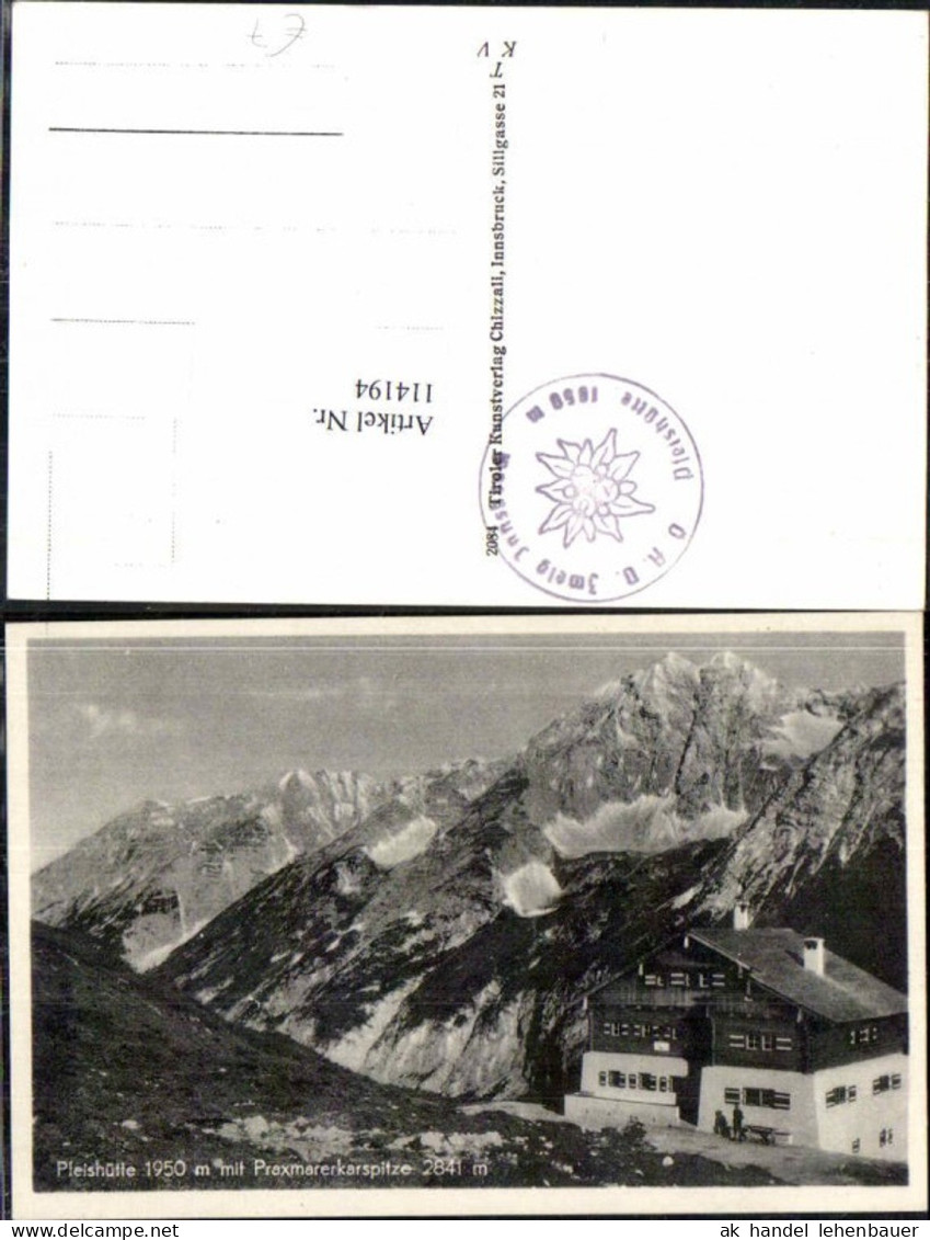 114194,Pfeishütte bei Praxmar Scharnitz