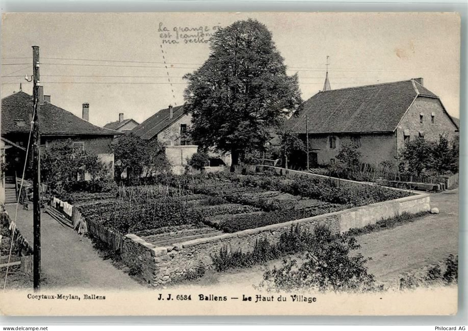 1144 Ballens 1917 Foto AK Feldpost Ecoles de Recrues Inf.. 1. Div. Le ha... - 13552115