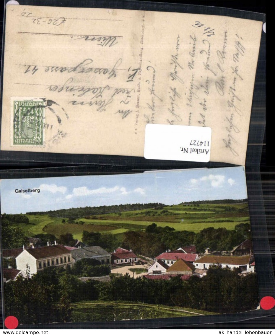 114727,Gaiselberg bei Zistersdorf G&auml;nserndorf 1918