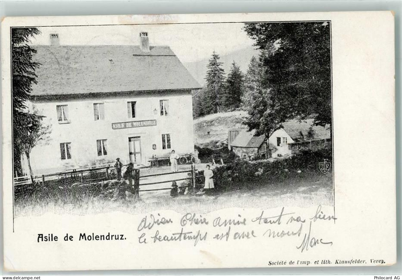 1148 1905 Mollendruz Mont-la-Ville - Asile de Molendruz - 13254679