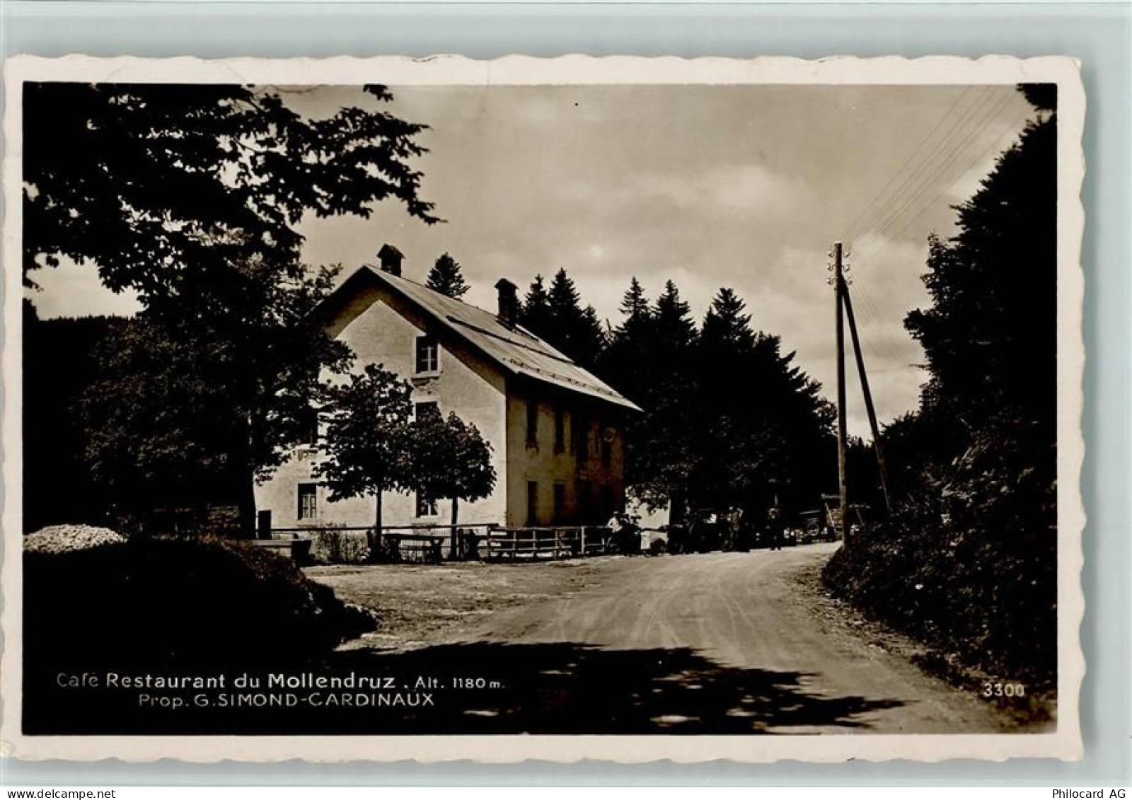 1148 Mollendruz Mont-la-Ville 1933 - Perrochet 3300 - Cafe du Mollendruz... - 13102270