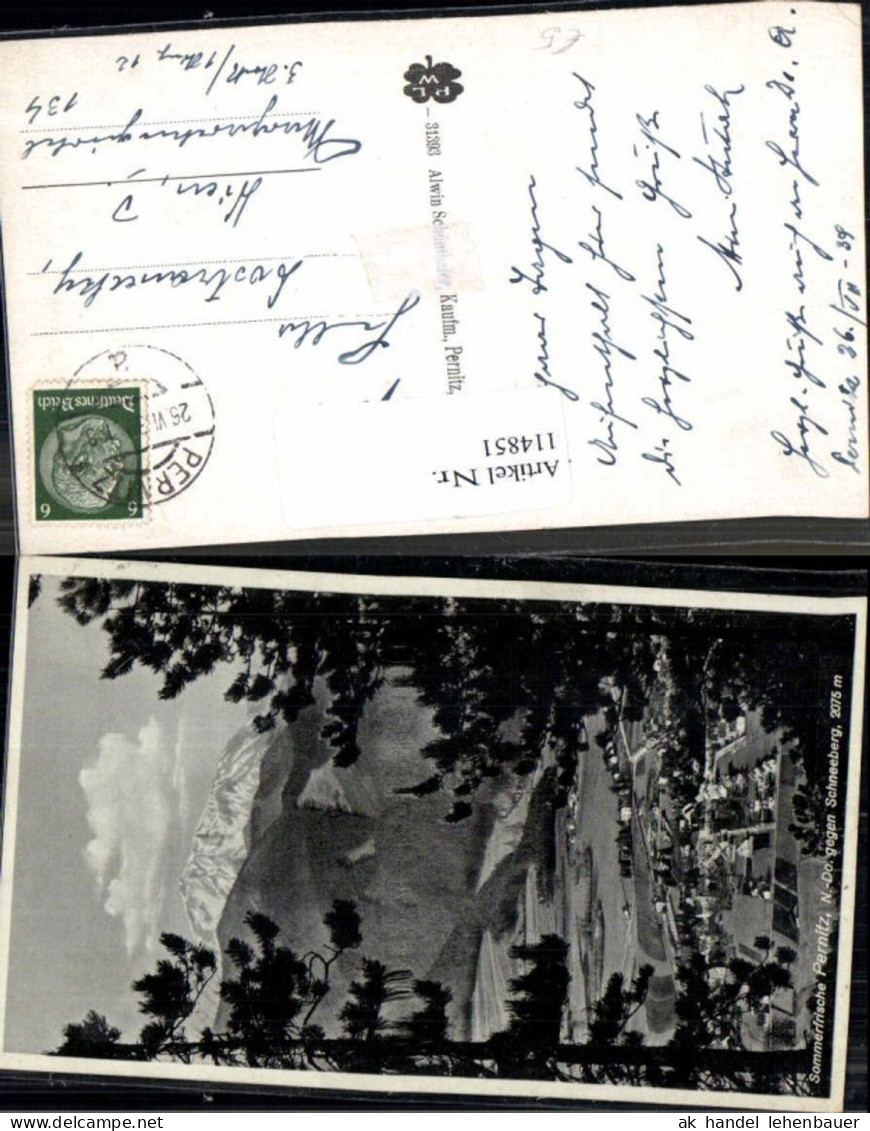 114851,Pernitz gegen Schneeberg 1939