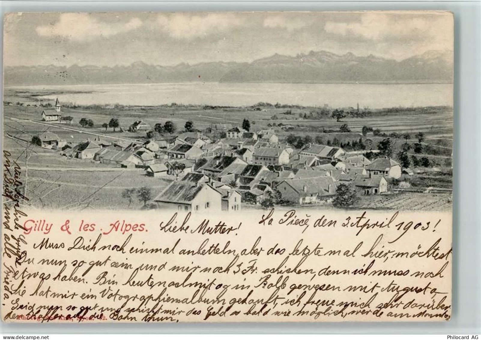 1182 Gilly Vincy 1903 - Veue generale, gute Erhaltung AK - 13070814