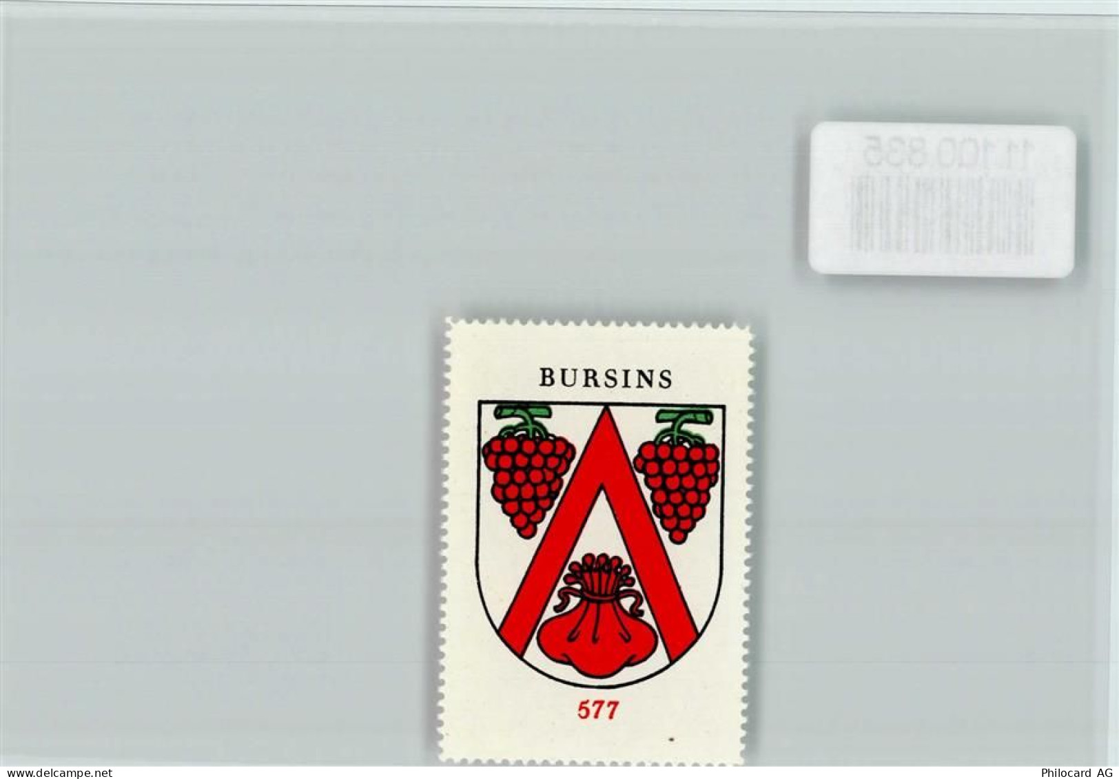 1183 Bursins - Vignette Wappen Kaffee Hag ca 1920-1940 Bursins - 11100835