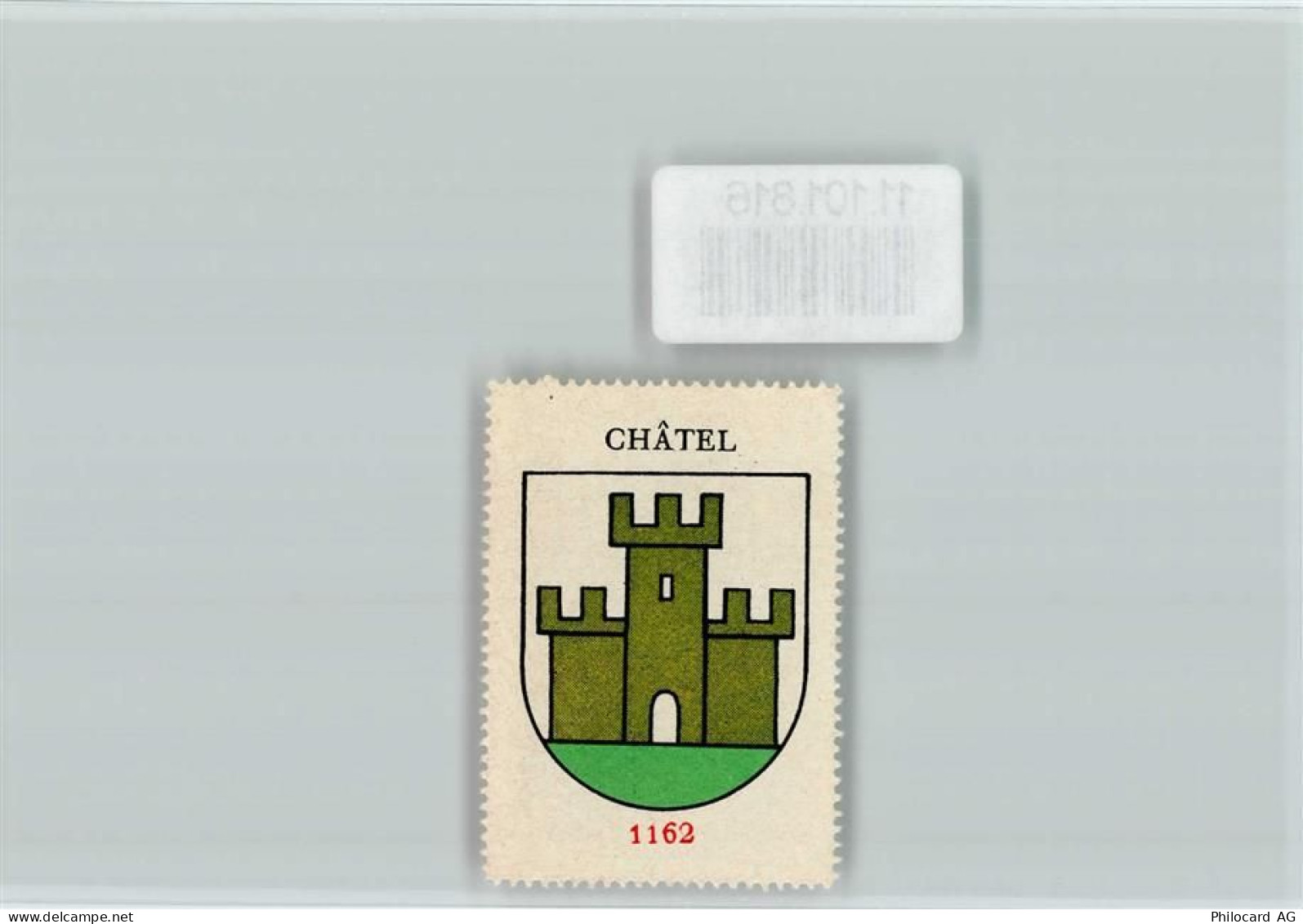1186 Châtel Essertines-sur-Rolle - Vignette Wappen Kaffee Hag ca 1920-19... - 11101816