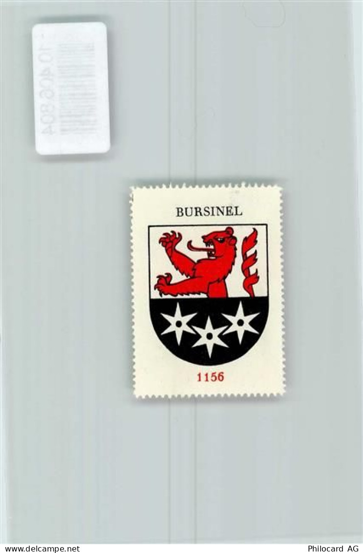 1195 Bursinel - Vignette Wappen Kaffee Hag 1920-1940 - 10406804