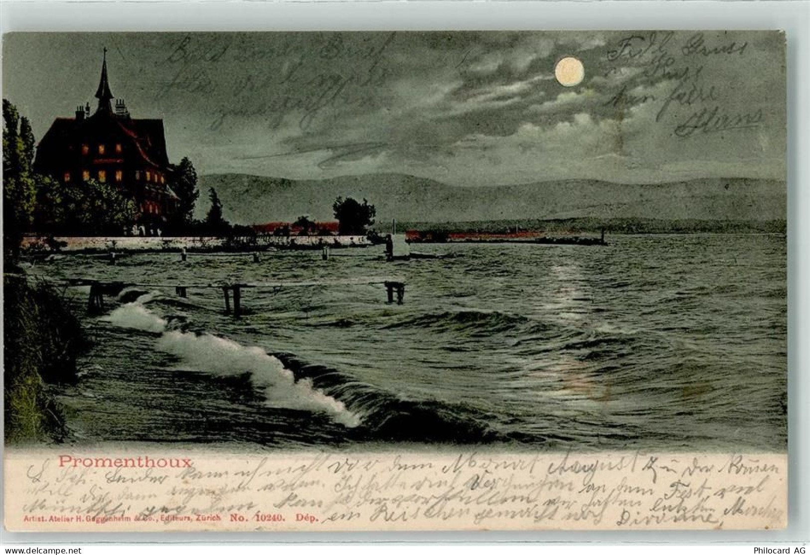 1197 Prangins 1904 Mondschein Promenthoux - 10604267