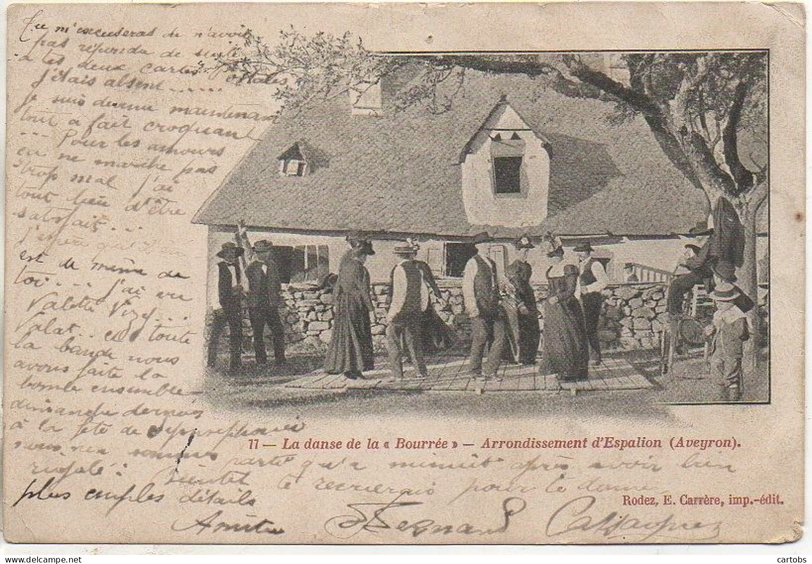 12 La Danse de la "Bourrée" - Arrondissement d'Espalion