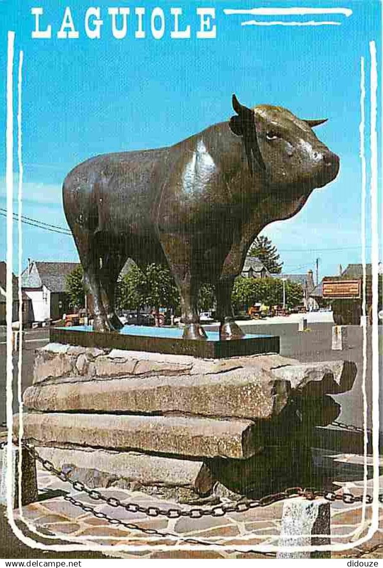 12 - Laguiole - Le Taureau - Bronze du sculpteur Guyot - Sculpture - Carte Neuve - CPM - Voir Scans Recto-Verso