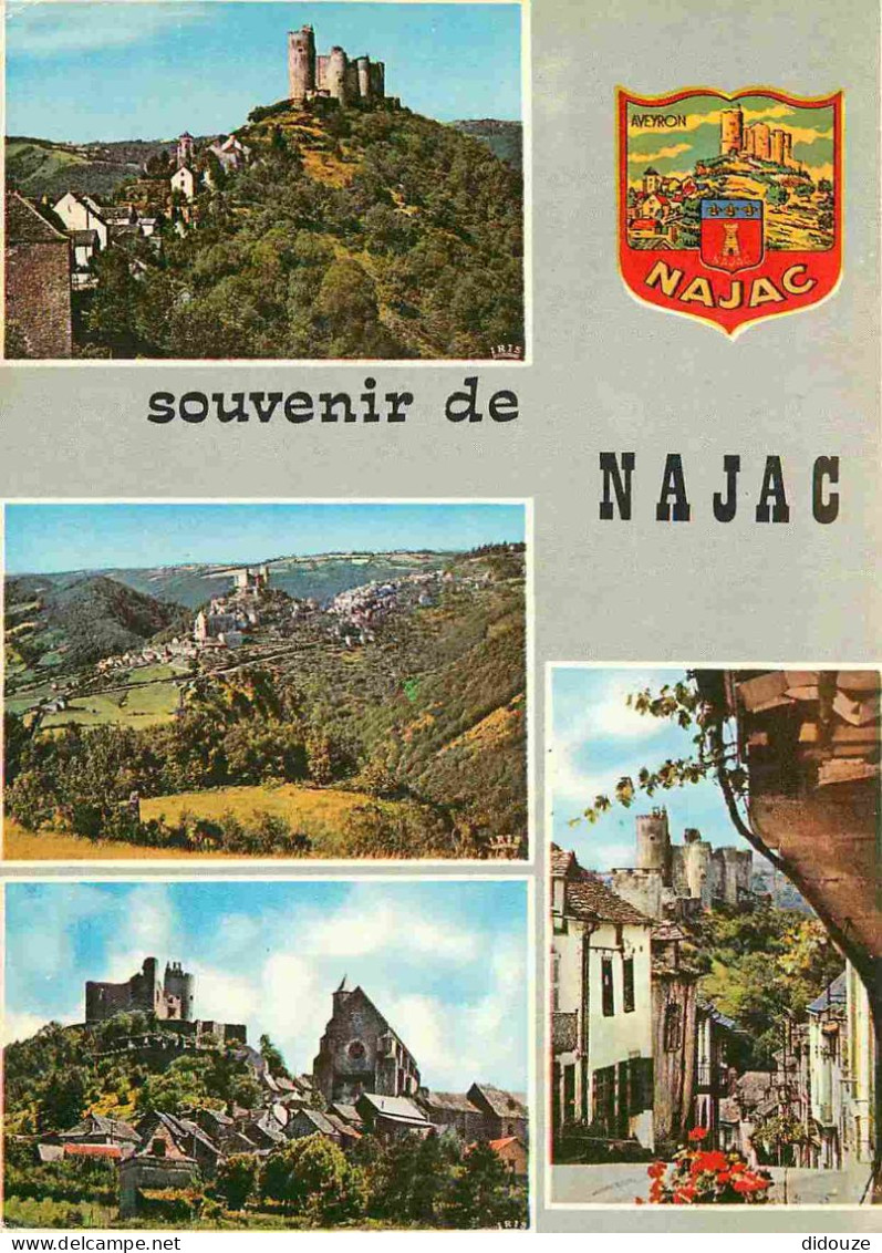 12 - Najac - Multivues - Blasons - CPM - Voir Scans Recto-Verso