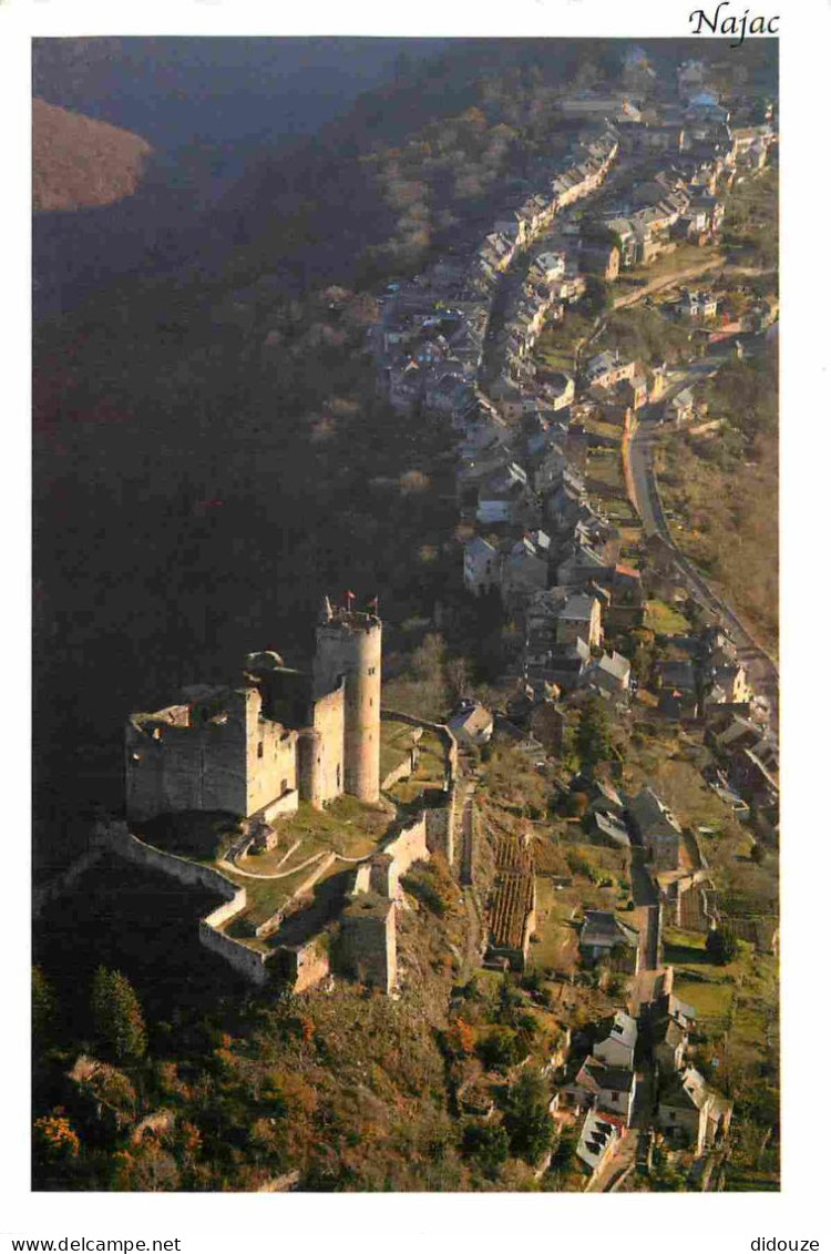 12 - Najac - Vue Générale aérienne - Le Château - CPM - Voir Scans Recto-Verso