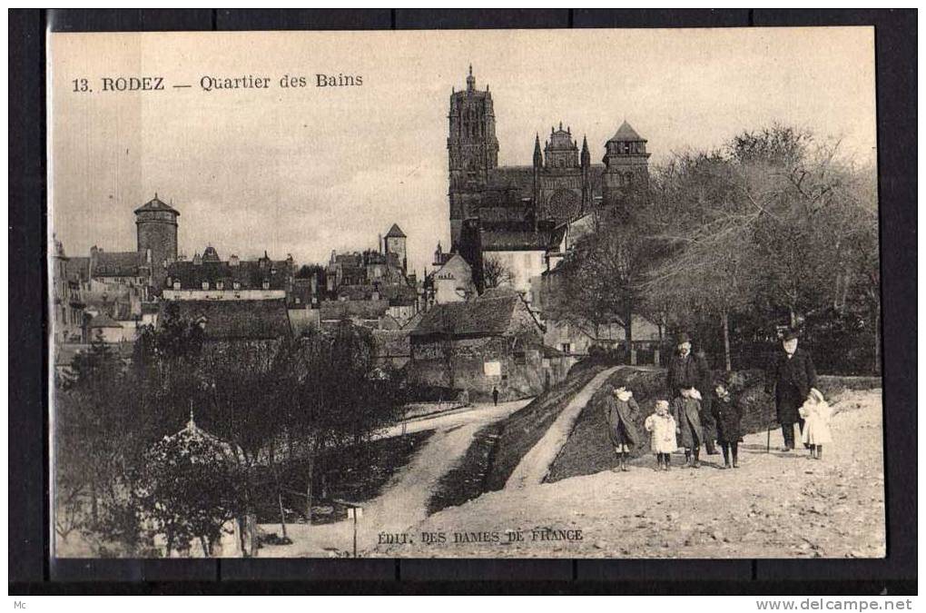 12 - Rodez - Quartier des Bains - Animée