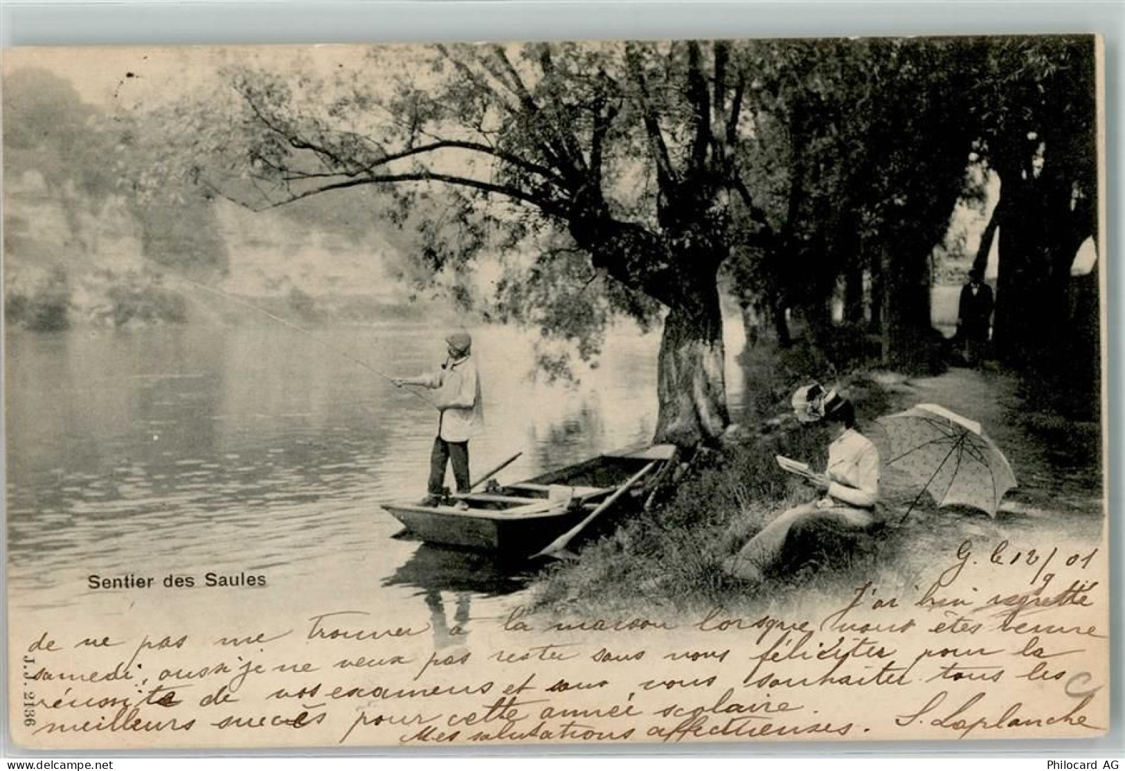 1200 Genève Genf 1901 Gebrauchsspuren Sentier des Saules - 10583505