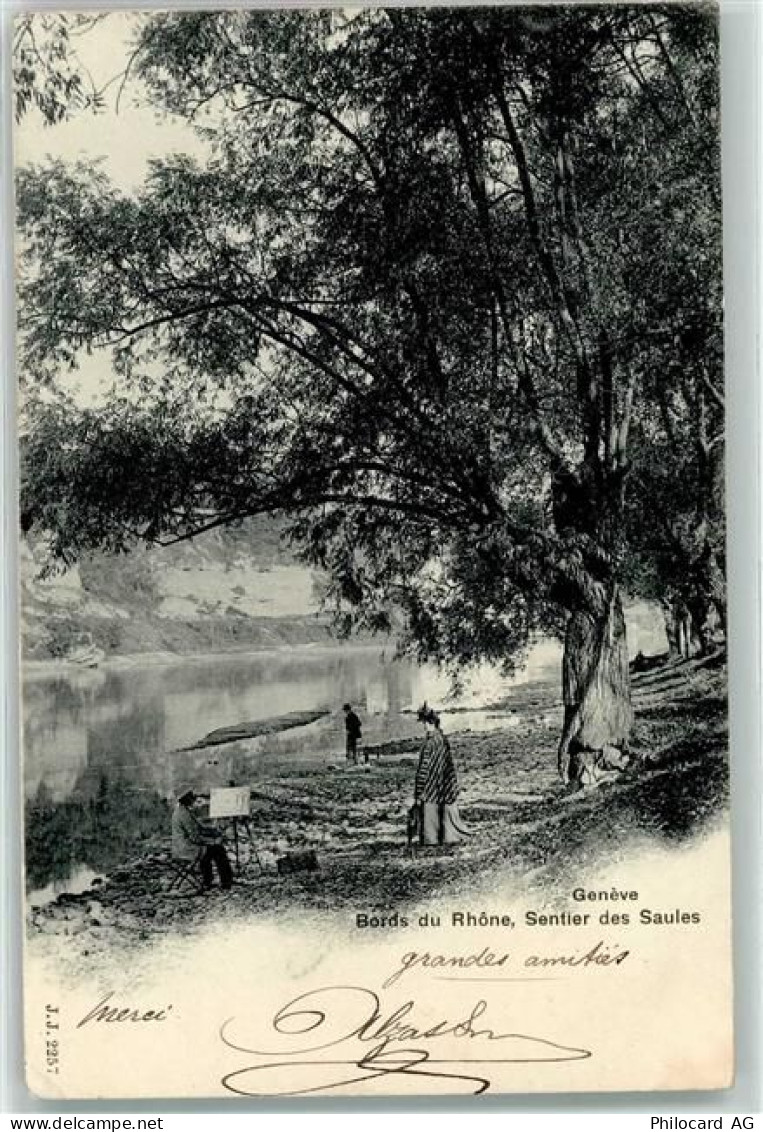 1200 Genève Genf 1902 - Bords du Rhone Sentier des Saules - 10596810