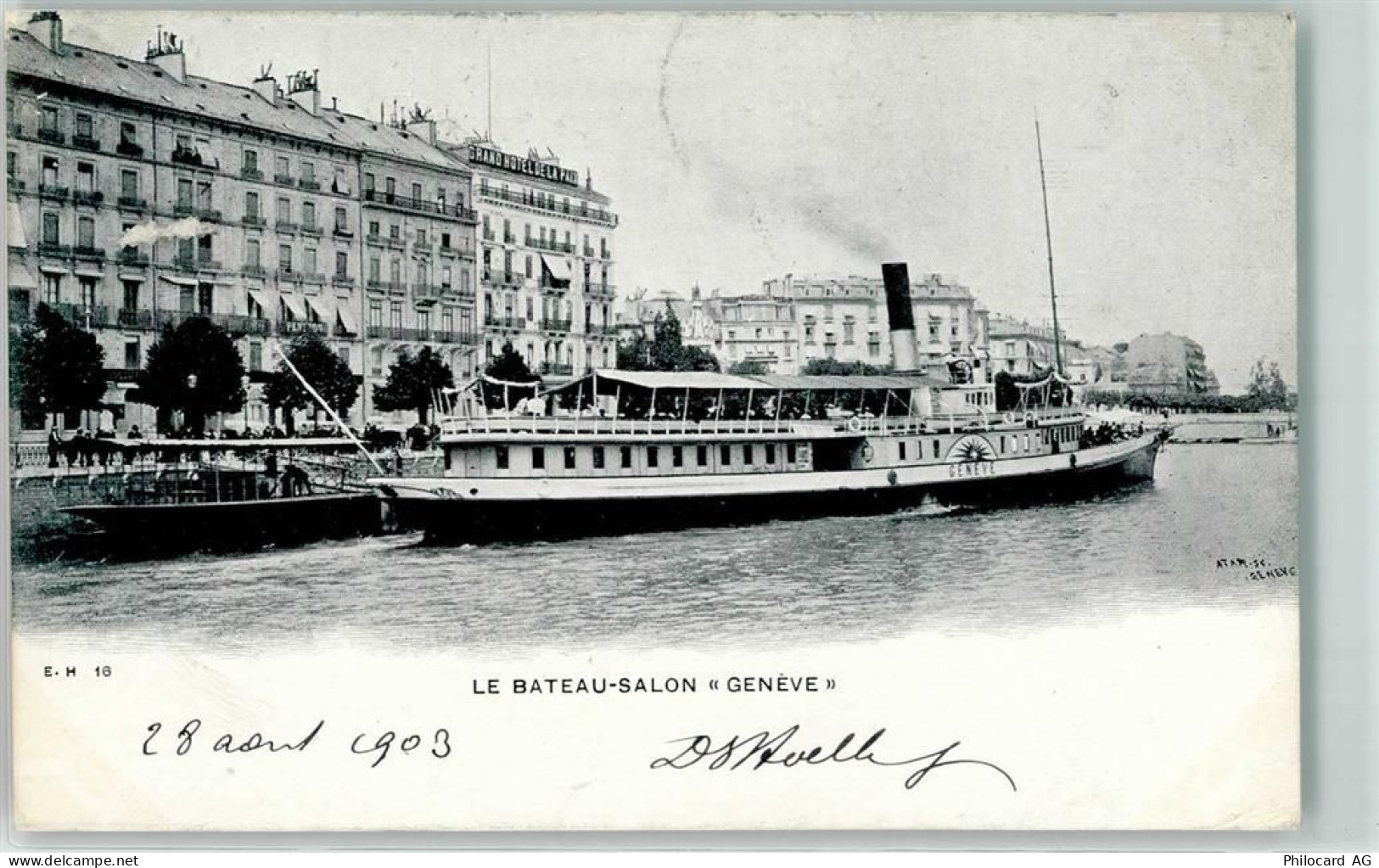 1200 Genève Genf 1903 - Salondampfer Geneve - 39409521