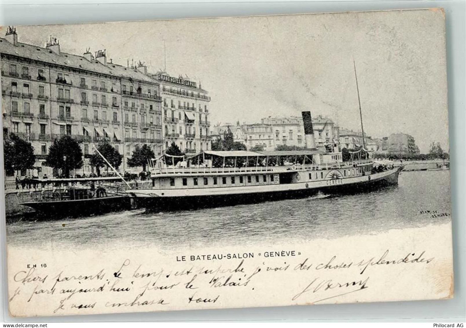 1200 Genève Genf 1904 - Salondampfer Geneve - 39409713
