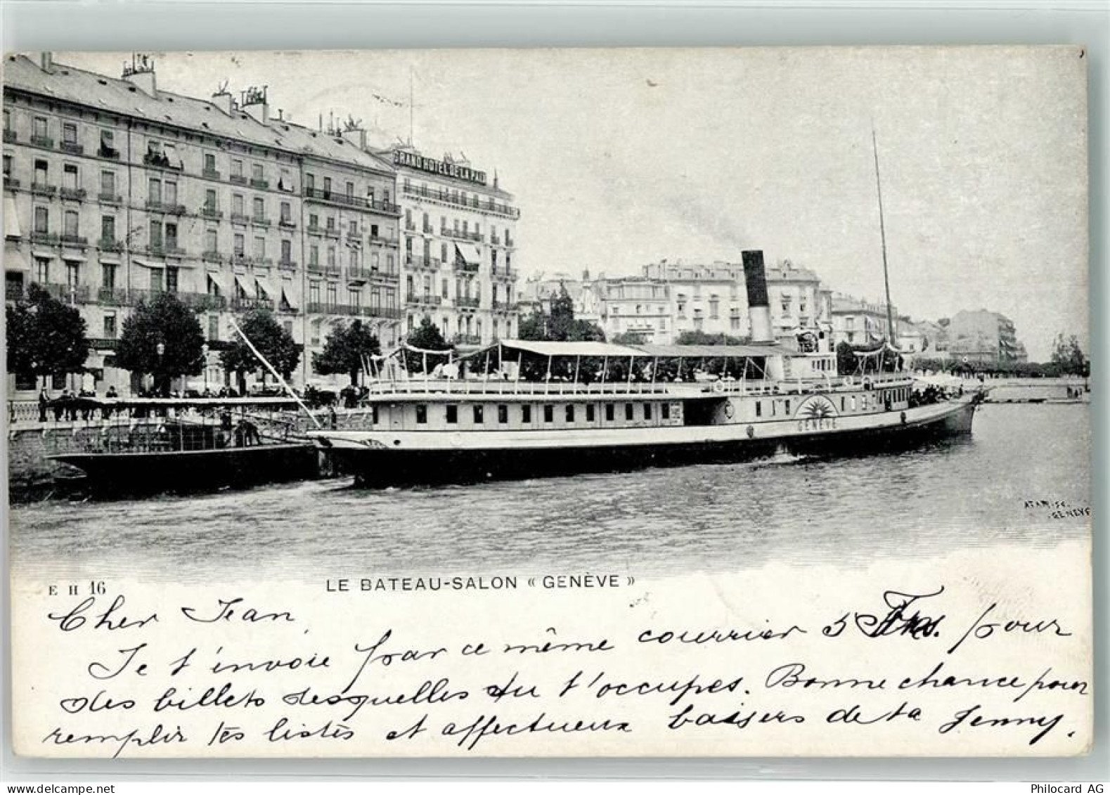 1200 Genève Genf 1904 - Salondampfer Geneve - 39409731