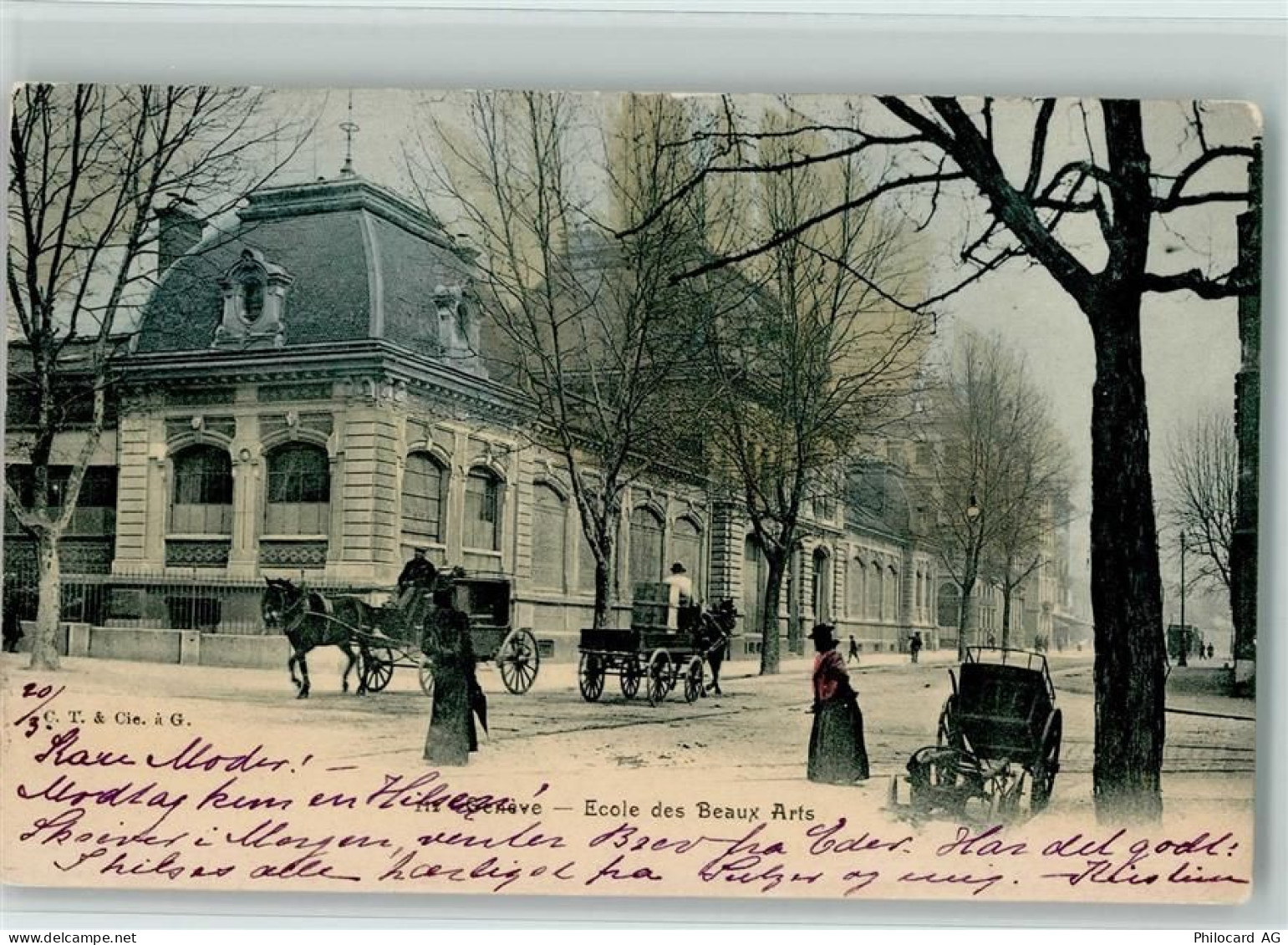 1200 Genève Genf 1907 - Ecole des Beaux Arts - 10158379