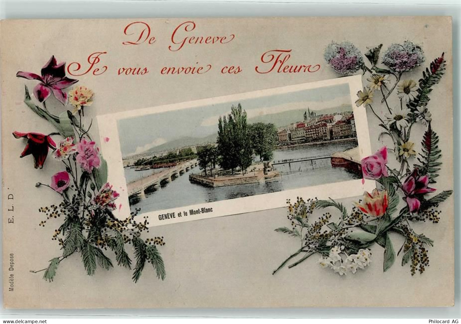 1200 Genève Genf - Blumenranken - 10600124