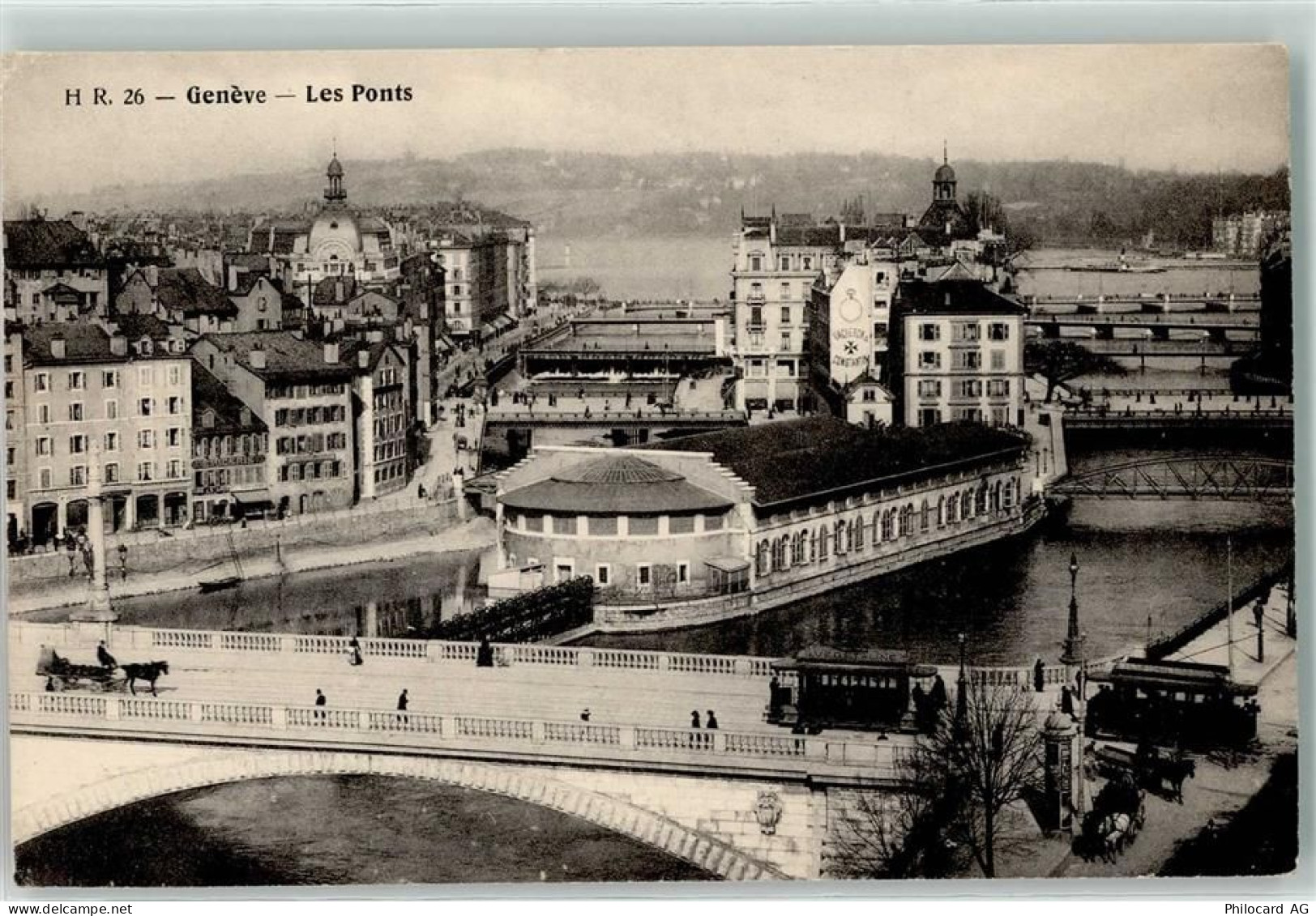 1200 Genève Genf - die Brücken Straßenbahn - 10597291