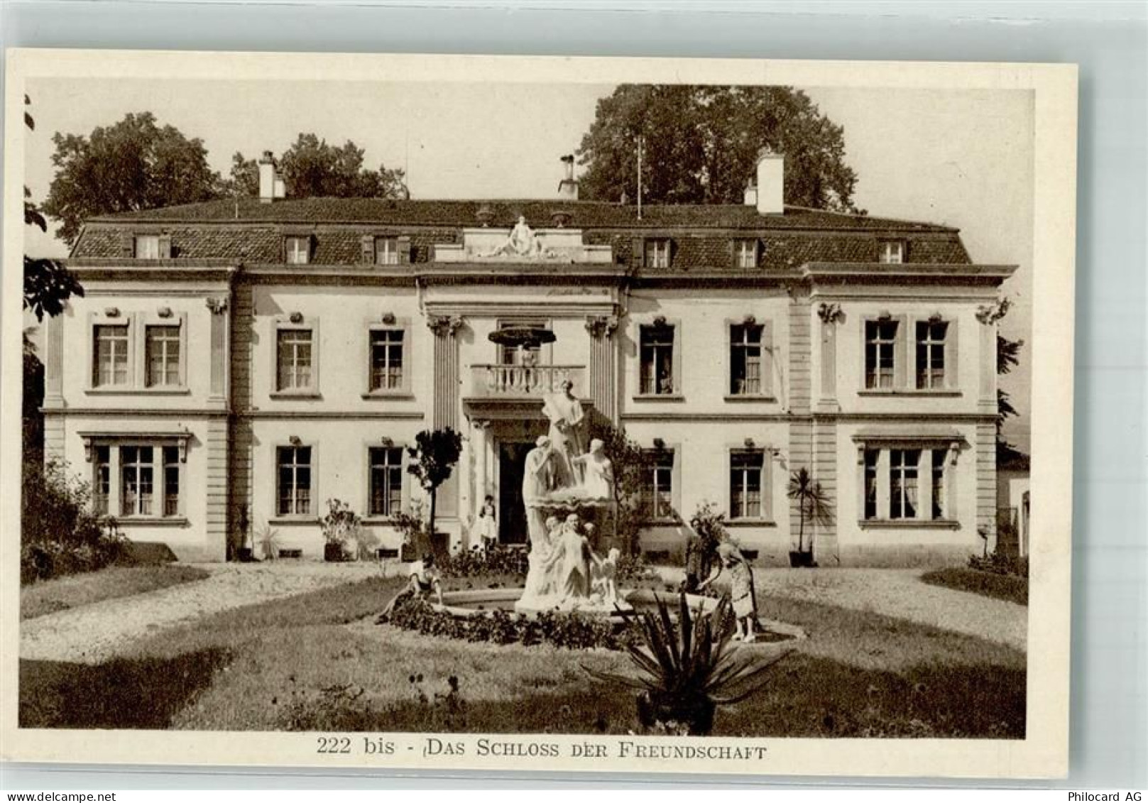 1200 Genève Genf Foto AK Schloss der Freundschaft Cartigny Denkmal - 39979554