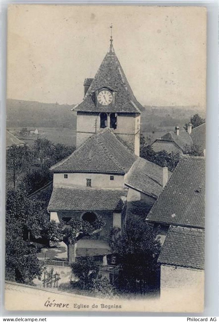 1200 Genève Genf - Kirche Begnins , Marke entfernt - 50648530