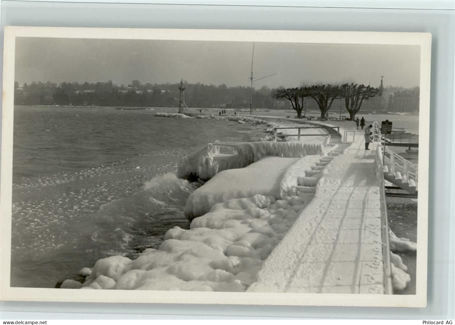 1200 Genève Genf - La vague de froid à Geneve Février 1929 La Jetée des ... - 12115170