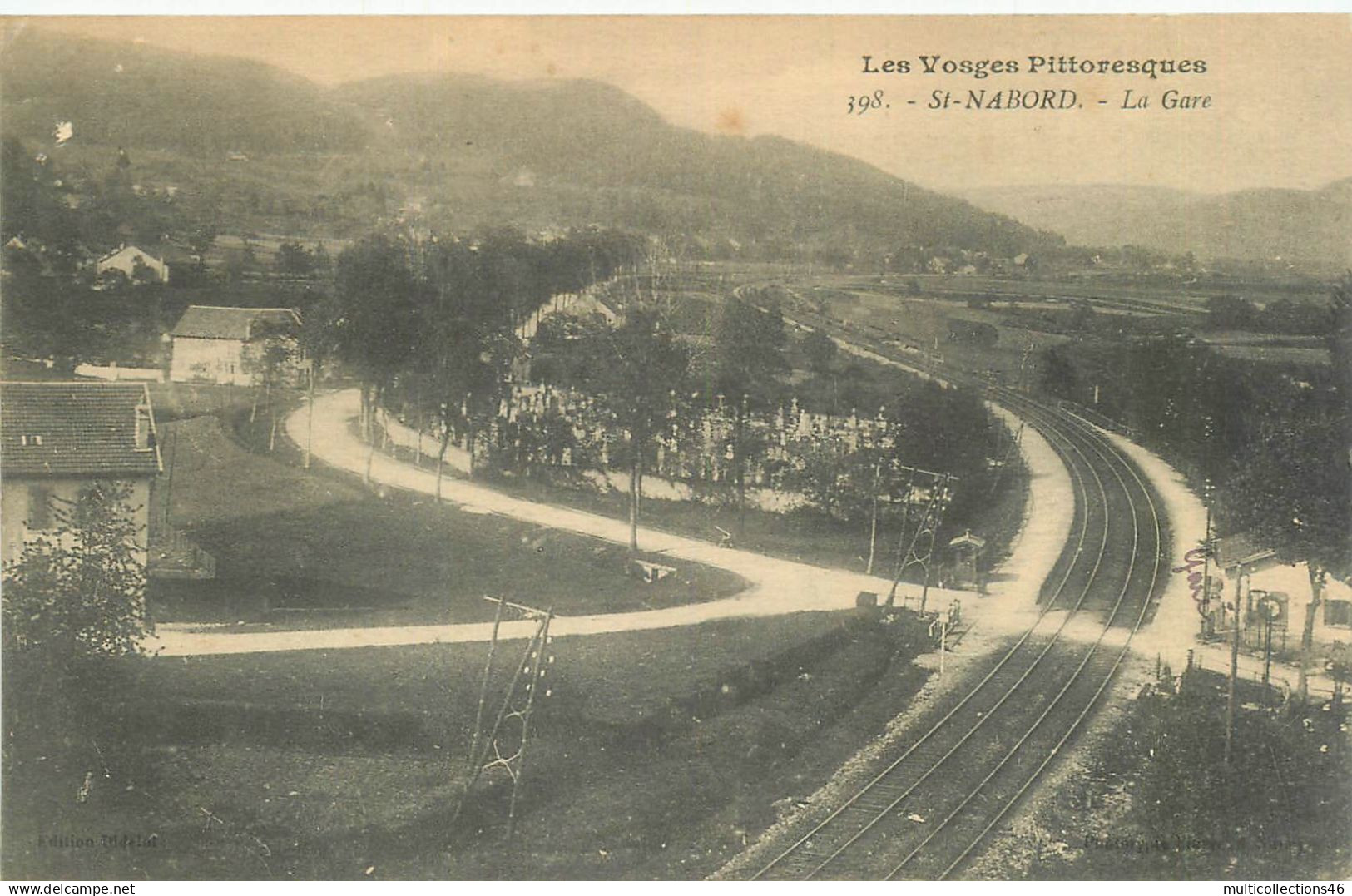 120724A - 88 SAINT-NABORD la gare - n°398 Les Vosges pittoresques - chemin de fer