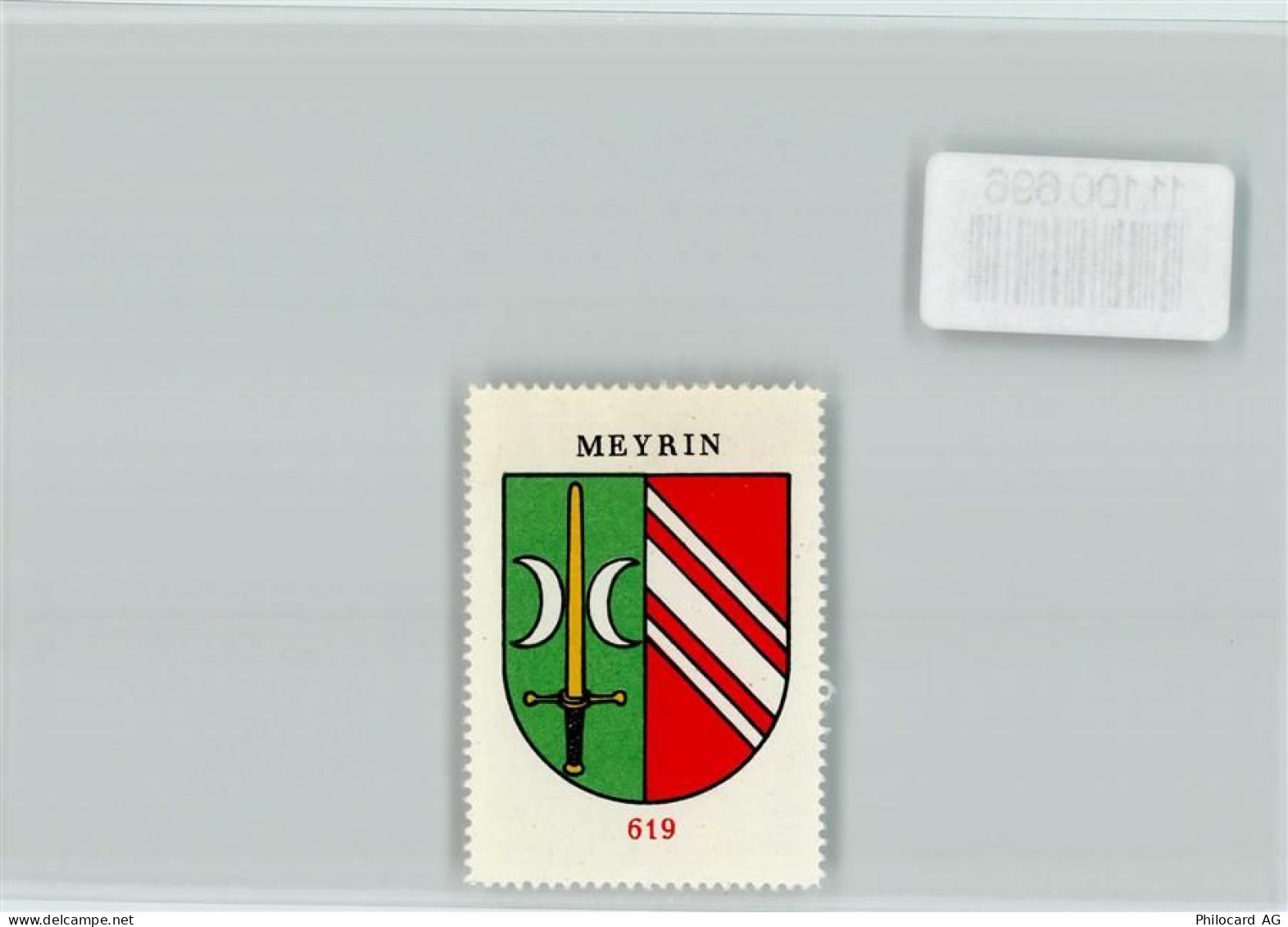1217 Meyrin Mategnin - Vignette Wappen Kaffee Hag ca 1920-1940 Meyrin - 11100696