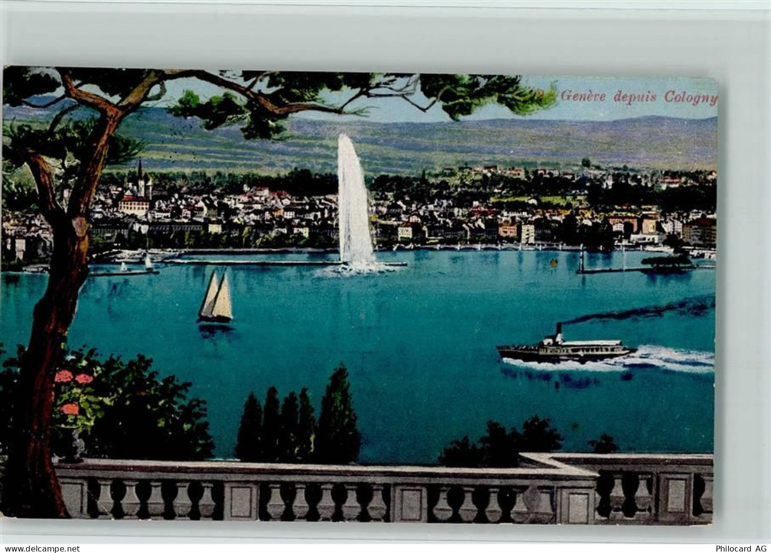 1223 Cologny - Wasserfontaine Dampfer - 10158270