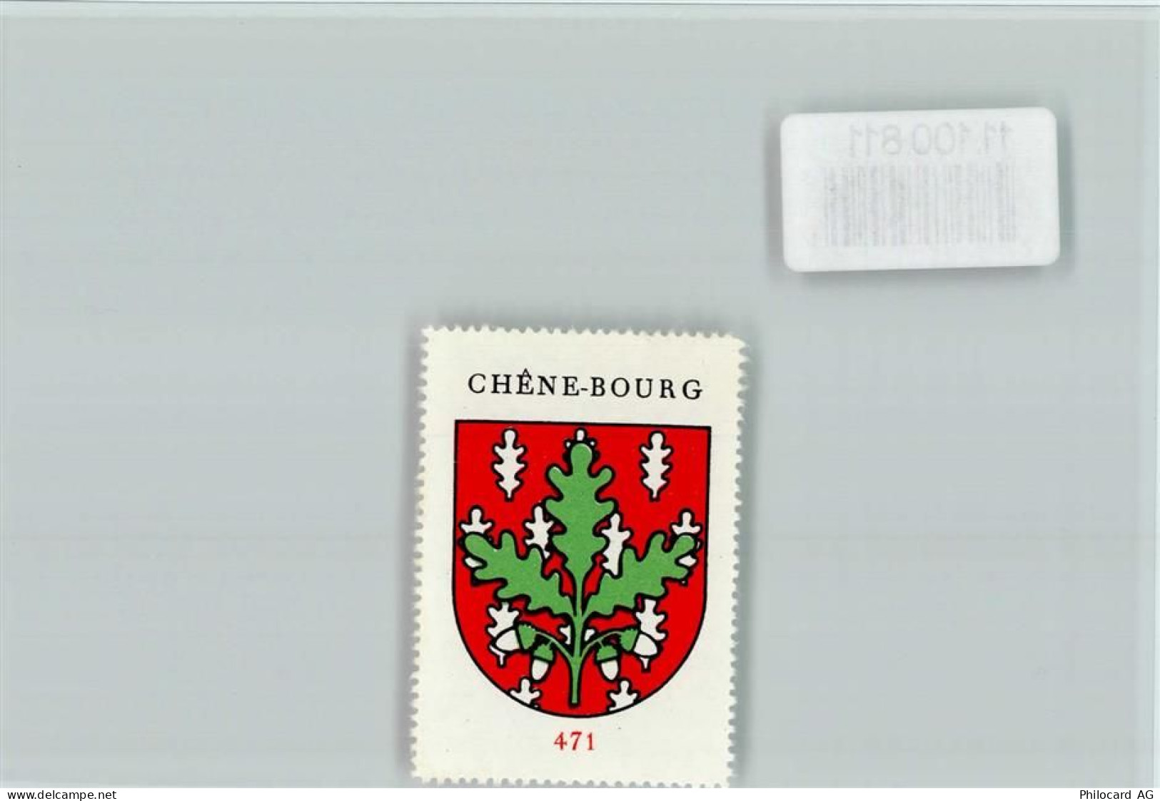 1225 Chêne-Bourg Villette GE - Vignette Wappen Kaffee Hag ca 1920-1940 C... - 11100811