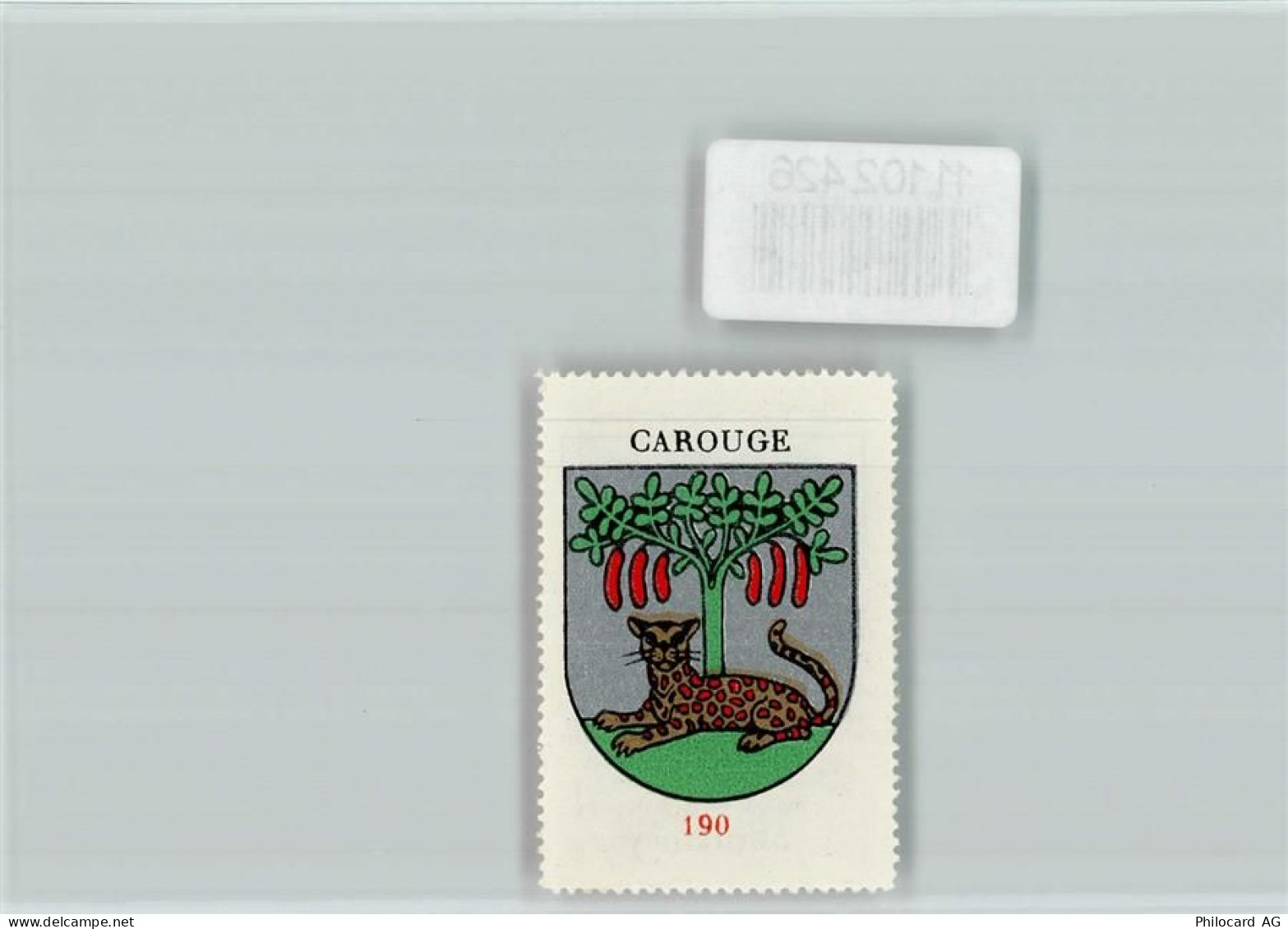 1227 Carouge GE La Praille - Vignette Wappen Kaffee Hag ca 1920-1940 - 11102426