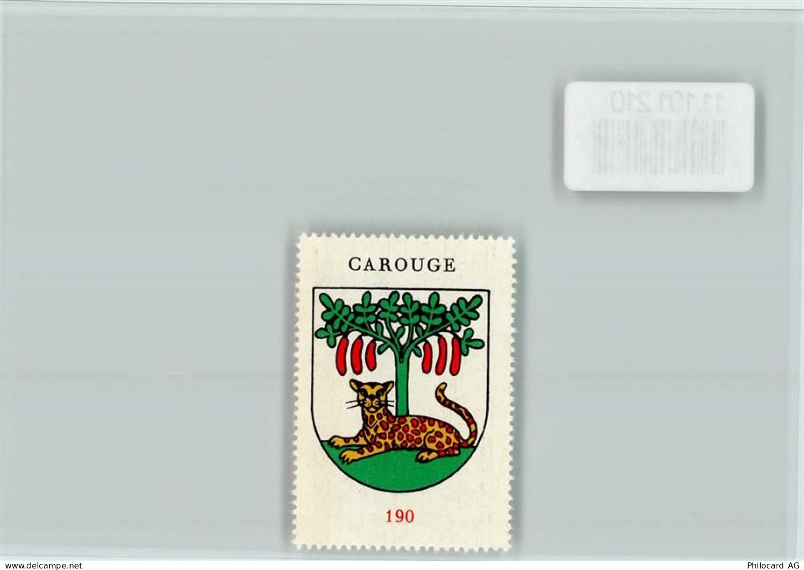 1227 Carouge GE La Praille - Vignette Wappen Kaffee Hag ca 1920-1940 Car... - 11101210