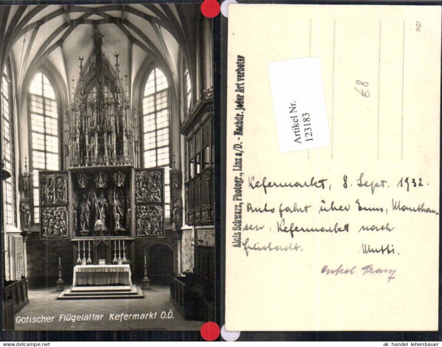 123183,Kefermarkt Altar in der Kirche