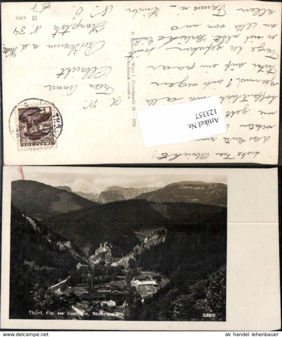 123357,Th&ouml;rl bei Aflenz Ortsansicht 1936