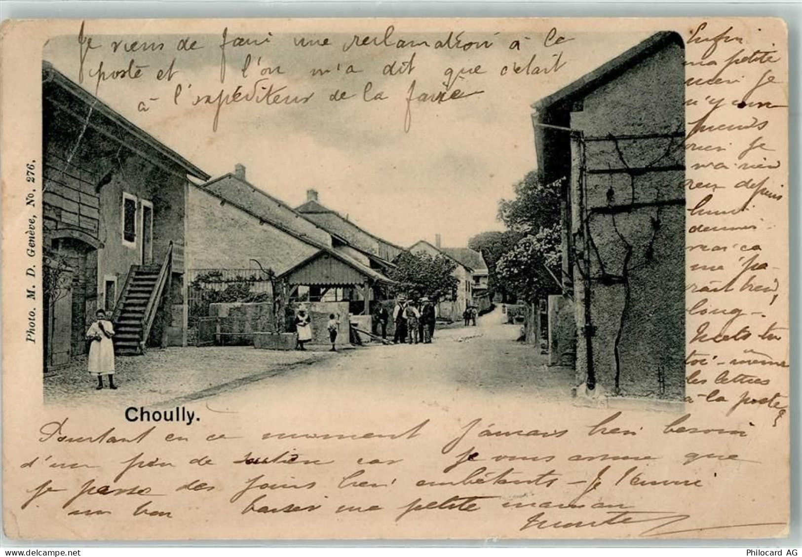 1242 Satigny Peney GE 1905 Gebrauchsspuren Choully - 13254572