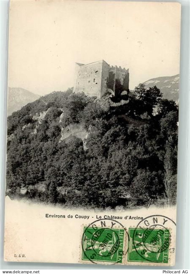 1242 Satigny Peney GE 1910 - Chateau d Arcine Ort lt. Stempel - 10592704