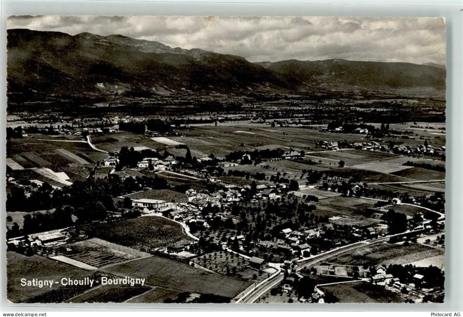 1242 Satigny Peney GE - Fliegeraufnahme Choully Bourdigny - 10592802