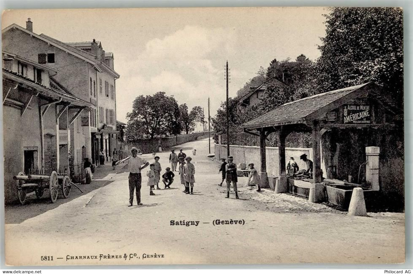 1242 Satigny Peney GE Foto AK Waschfrauen - 13581854