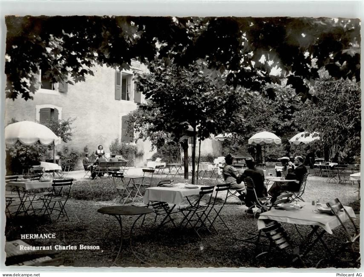 1248 Hermance 1955 - Gasthaus Charles Besson Garten - 52017239